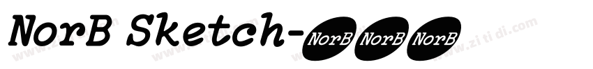 NorB Sketch字体转换 NorB Sketch字体转换
